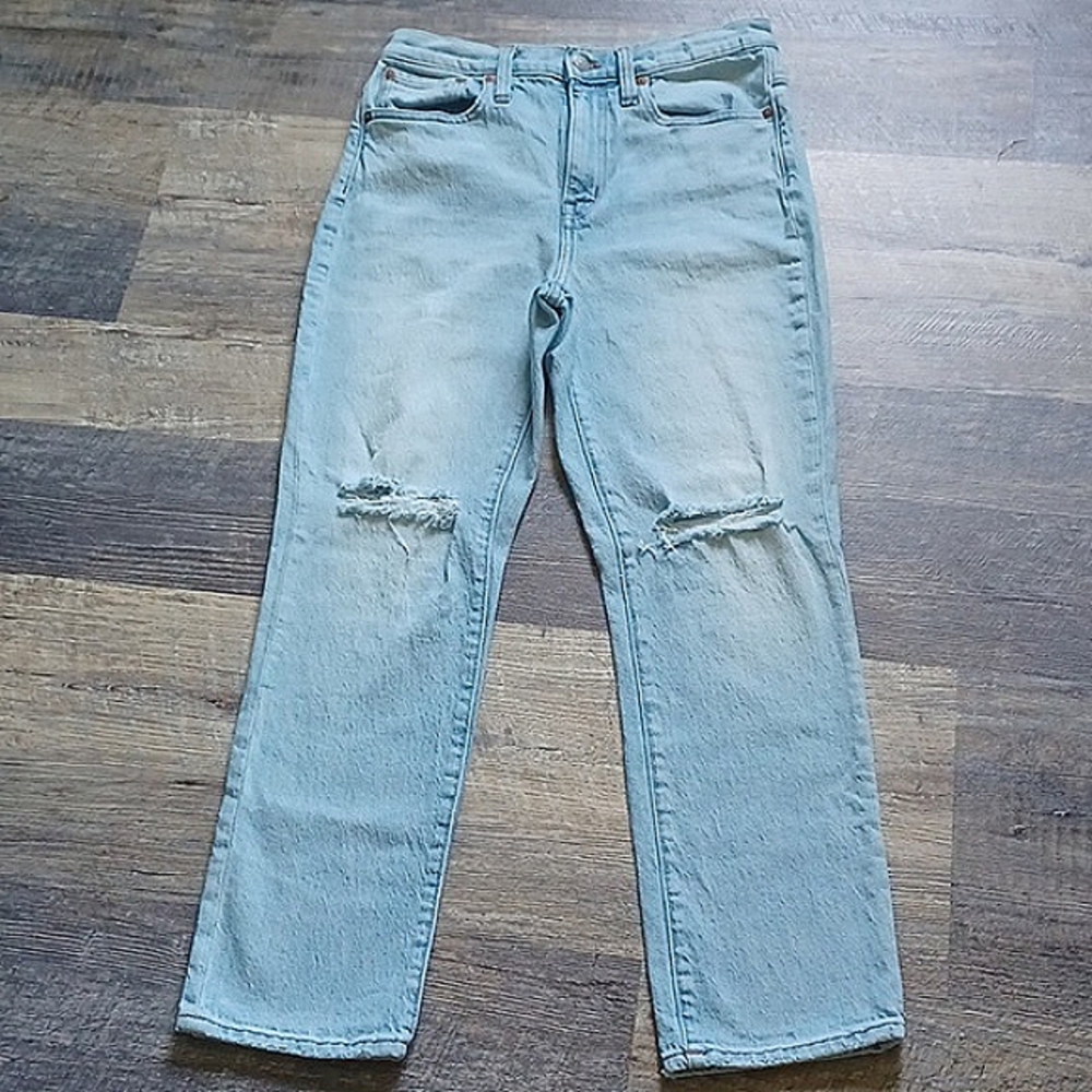 Madewell the high-rise slim crop boyjean